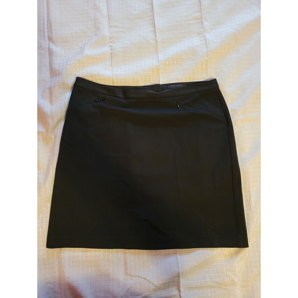 The Limited Stretch Black Mini Skirt Womens Size 12 Career‎ Professional Office